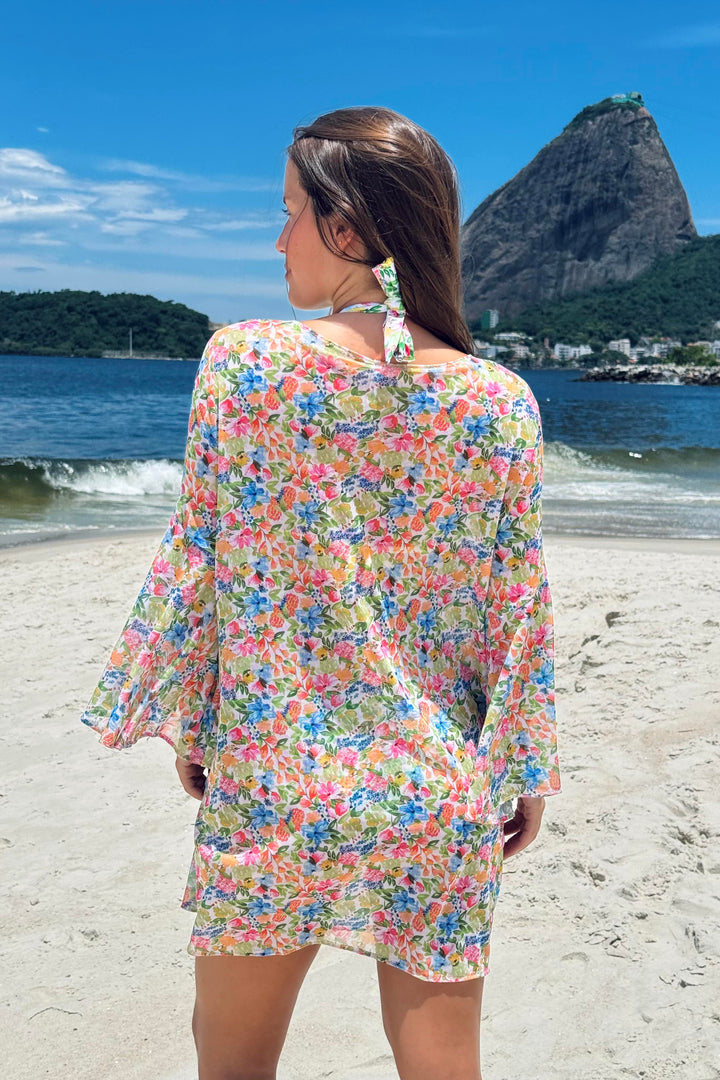 Saída de praia estampada Aurora da Lili Sampedro